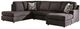 Signature Design by Ashley® Coralene 2-Piece Onyx U-Shape Sectional and Chaise-0