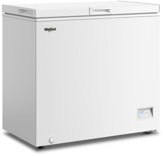 Whirlpool® 7 Cu. Ft. White Chest Freezer with 1 Storage Basket-3