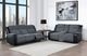 Global Furniture USA U5914 Black/Gray Console Reclining Loveseat-2