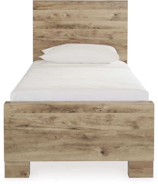 Signature Design by Ashley® Hyanna Tan Brown Twin Youth Panel Bed-1
