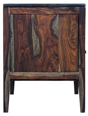 Porter International Designs Fall River Black Walnut Nightstand-2