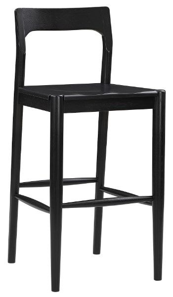 Moe's Home Collection Owing Black Barstool-0