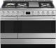 Cuisinière biénergie style Pro de 48 po SMEG de 7.5 pi³ - Acier inoxydable-0