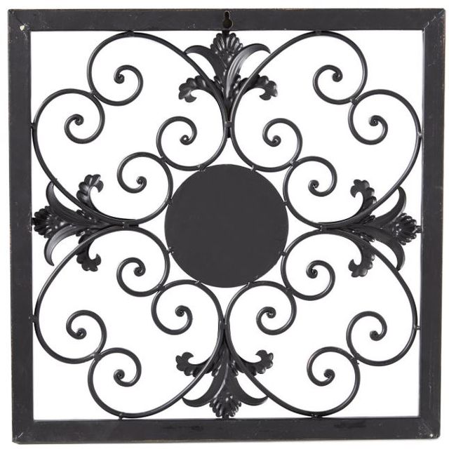 Deco Marche 4-Piece Brown Wall Decor with Gold Accents Set-2