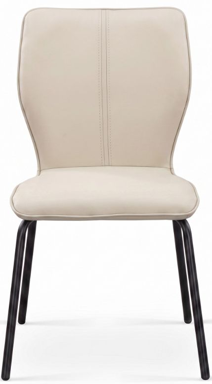 Cramco Stanton Pearl/Matte Black Dining Side Chair-3