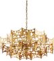 Currey & Company Emmental Contemporary Gold Leaf Chandelier-3