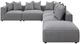 Coaster® Jennifer 6-Piece Gray L-Shape Sectional-4
