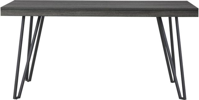 Signature Design by Ashley® Strumford Gray Dining Table with Black Metal Frames-1