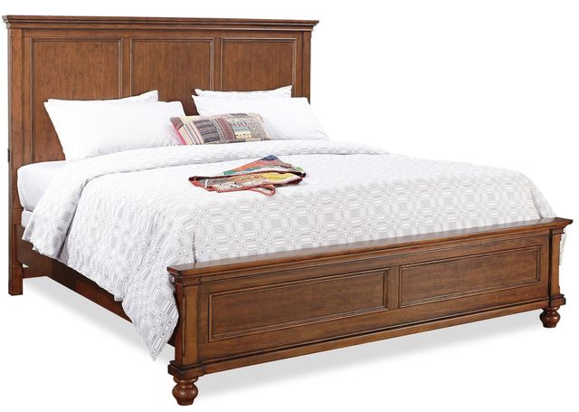 aspenhome® Oxford Whiskey Brown California King Panel Bed-0