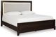 Signature Design by Ashley® Neymorton Dark Grayish Brown Queen Upholstered Panel Bed-1