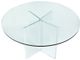 A & B Home Crystal Clear Dining Table-1