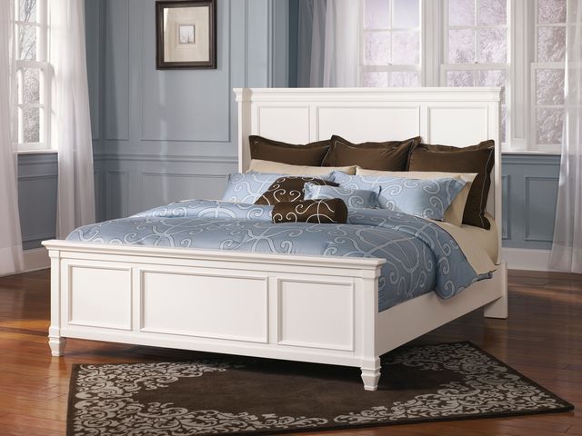 Millennium® by Ashley® Prentice White Queen Panel Bed-0