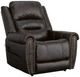 Flexsteel® Oscar Molasses Power Lift Recliner with Right-Hand Control and Power Headrest-0