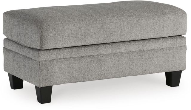 Benchcraft® Davinca Charcoal Ottoman-0