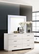 Coaster® Felicity Glossy white Dresser with LED Mirror-3