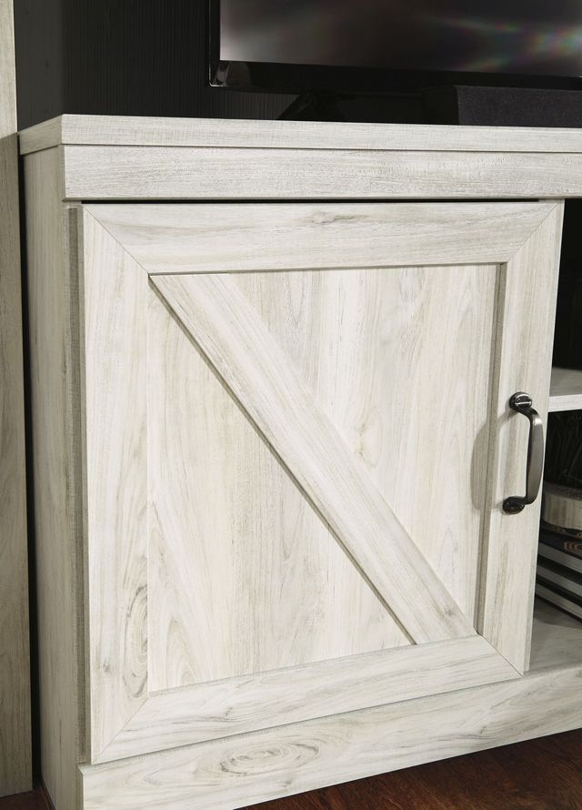 Signature Design by Ashley® Bellaby 4-Piece Whitewash Entertainment Center with Electric Fireplace-8