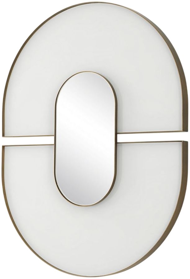 Uttermost® Encase Antique Gold/White Mirror-2