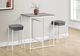 Monarch Specialties Inc. 2-Piece Grey/White 26" Upholstered Counter Height Stools Set-3