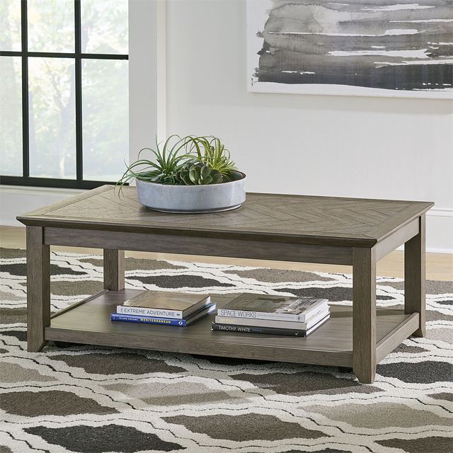 Liberty Furniture Rawson Gray Cocktail Table-4