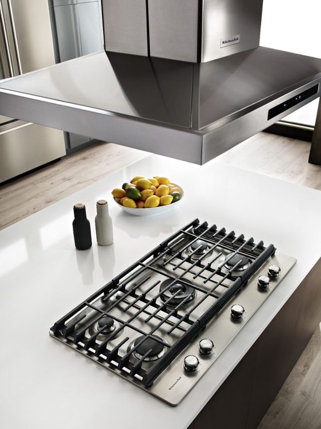 KitchenAid® 36'' Stainless Steel Gas Cooktop-8