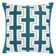 Furniture of America® Kari Teal Accent Pillow-0