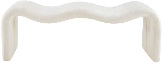Meridian Furniture Willow Cream Bench-1