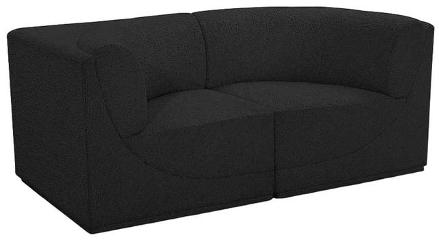 Meridian Furniture Ollie 2-Piece Black Modular Sofa-0