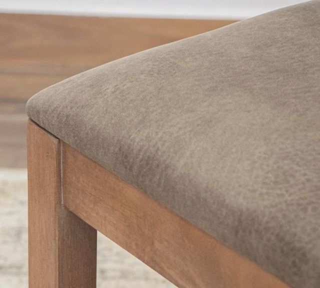 International Furniture Direct Natural Parota Brown Dining Side Chair-4