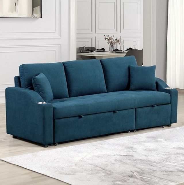 Furniture of America® Royden Blue Sleeper Sofa-2