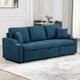 Furniture of America® Royden Blue Sleeper Sofa-2