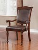 Furniture of America® Sylvana 2-Piece Brown Cherry/Espresso Dining Arm Chair-2