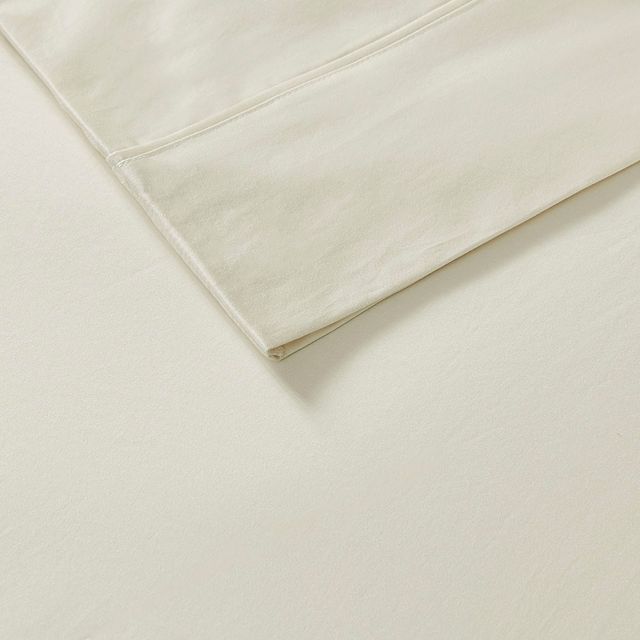 Olliix by Madison Park Ivory California King 600 Thread Count 100% Pima Cotton Sheet Set-2