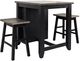 Jofran Inc. Madison County 3-Piece Vintage Black Counter Dining Set-0