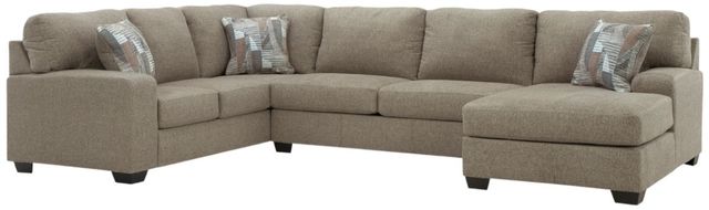 Benchcraft® Newellen 3-Piece Hemp Sleeper Right-Arm Facing Sectional and Chaise-0