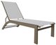 Telescope Casual Kendall Abalone/Beachwood Aluminum/Fabric Outdoor Sling Stacking Armless Lay-Flat Chaise-0