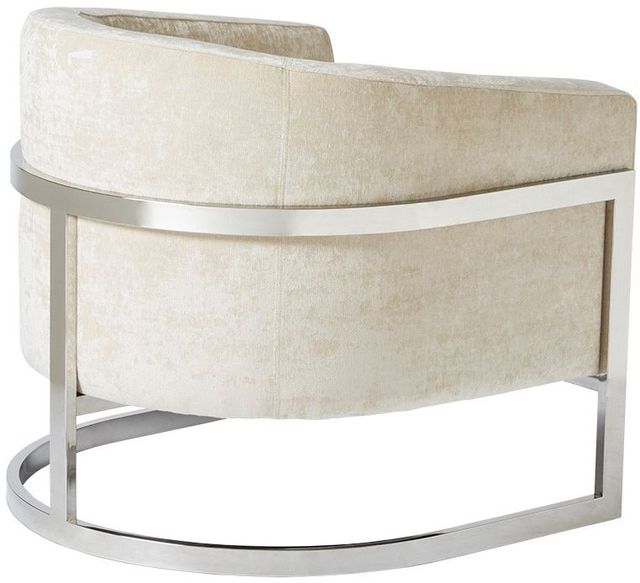 Olliix by Madison Park Cream/Chrome Haven Accent Chair-3