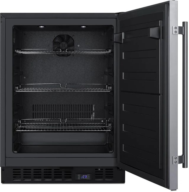 Summit® 24" 3.7 Cu. Ft. Stainless Steel Undercounter Freezer-1