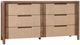 Classic Home Corda Natural/Nut Brown 6-Drawer Dresser-0