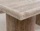 International Furniture Direct Sahara Cream Top Deluxe Cocktail Table with Caramel Brown Base-4
