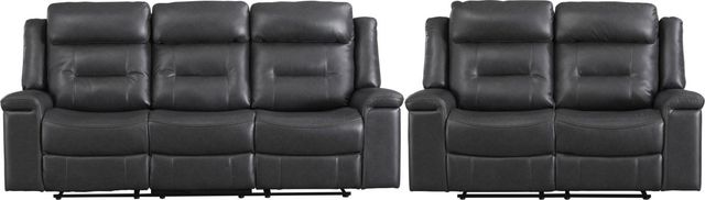 Signature Design by Ashley® McAdoo 2-Piece Charcoal Living Room Set-0