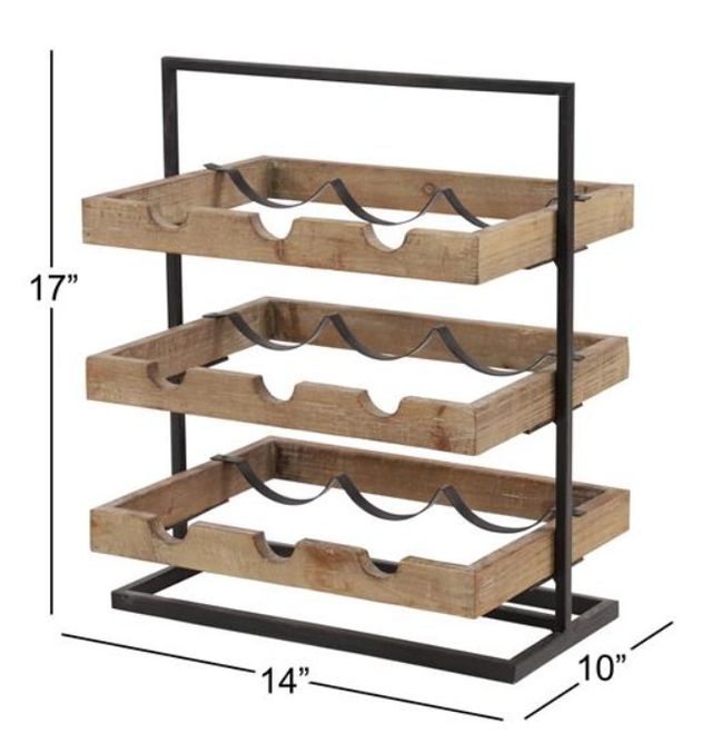 Deco Marche Light Brown Wine Rack-2