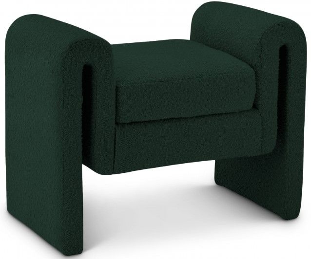 Meridian Furniture Stylus Green 31" Accent Bench-0