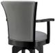 Armen Living Raleigh Gray 26" Arm Swivel Counter Stool-4