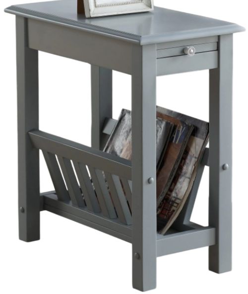 TEI Gray Chairside Table
