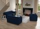 International Furniture Direct Vallarta Navy Blue Accent Chair-2
