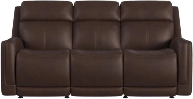 Flexsteel® Alister Burnt Umber Leather Power Gliding Sofa with Power Headrests and Lumbar-2