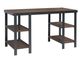 lements International Jolene Black/Brown Desk-0