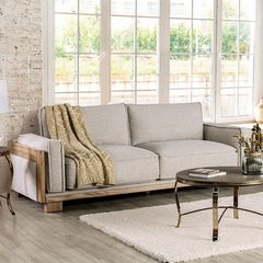 Furniture of America® Harstad 2-Piece Beige/Wood Sofa Set