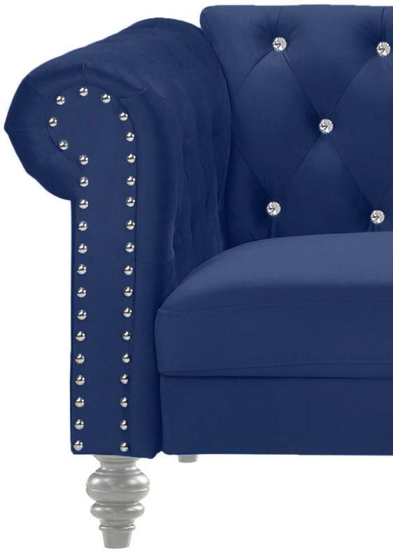 New Classic® Home Furnishings Emma Blue Crystal Chair-4