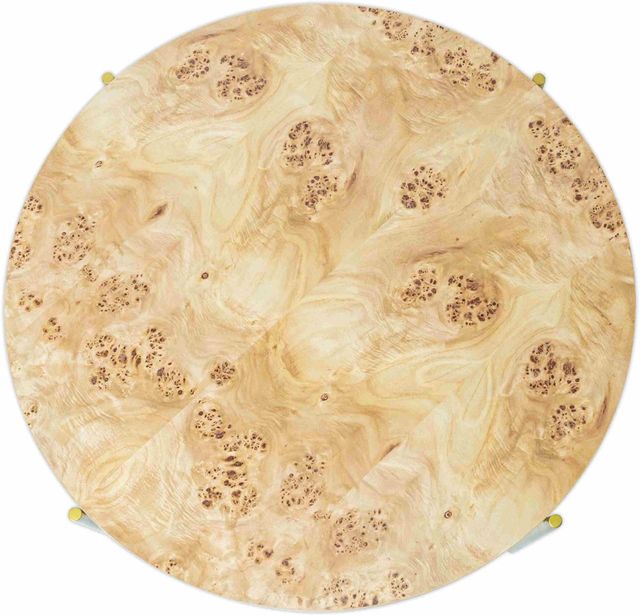 LR Home Brown Coffee Table with Gold Base-3